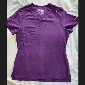 Grey's Anatomy EGGPLANT Bree Scrub Top